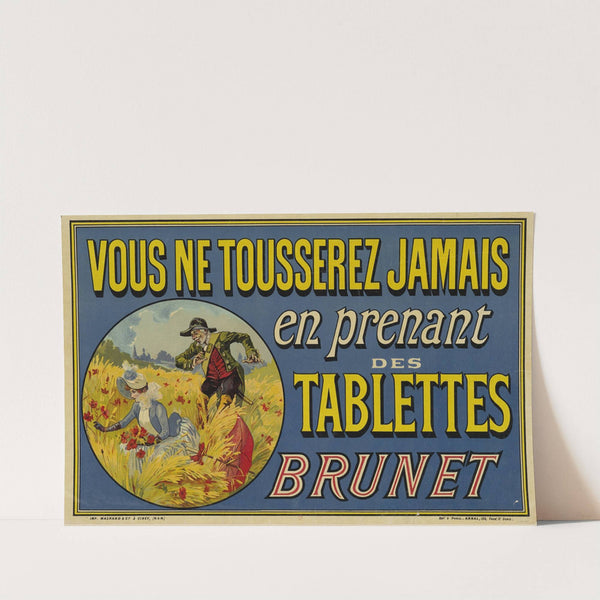 Vous ne tousserez jamais, en prenant, des, tablettes, Brunet (1889) by Théophile Alexandre Steinlen