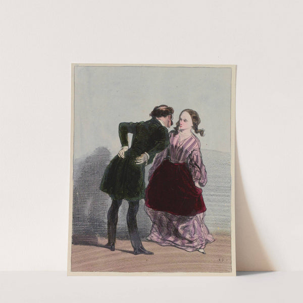 Voyez-vous, Mademoiselle, il se tient sur votre compte des propos qui commencent à m’ennuyer fort by Paul Gavarni