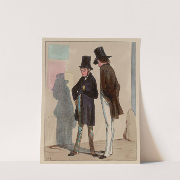 Voyons Coquardin, que diable il faut se faire une raison. Hum (1840) by Paul Gavarni