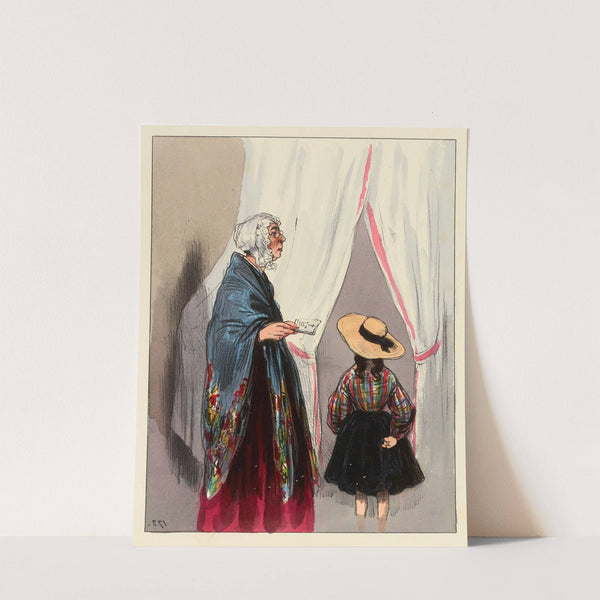 Voyons faites attention. moi j’en mange aussi tiens (1838-1840) by Paul Gavarni