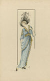 Vrouw in blauwe jurk, 1913-1914 (c. 1912 - c. 1913)