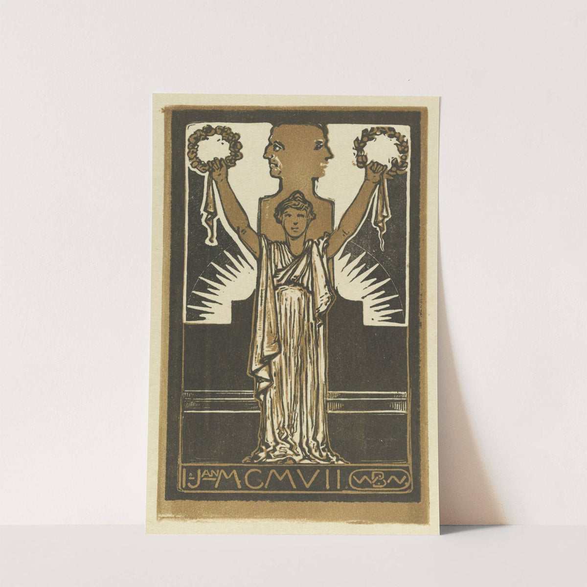 Vrouw in Romeins gewaad (1907) by Bernard Willem Wierink