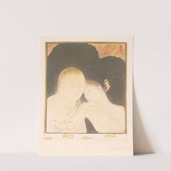 Vrouw koestert jongeman (1893) by Maurice Denis