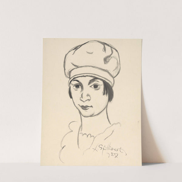 Vrouw met baret by Léon Spilliaert