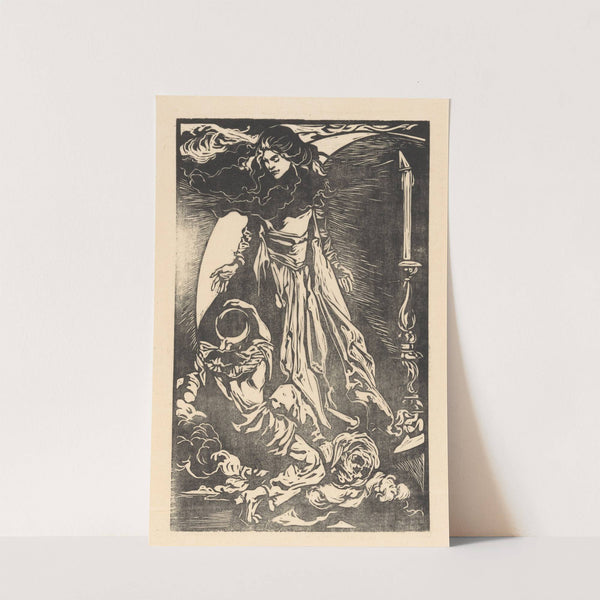 Vrouw met maansikkel by Johannes Josephus Aarts