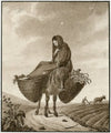 Vrouw op pakezel