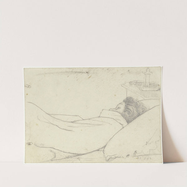 Vrouw van Richard Roland Holst in bed by Richard Nicolaüs Roland Holst
