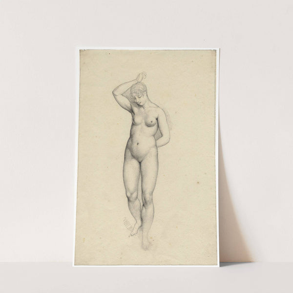 Vrouwelijk naakt, lopend by David Humbert de Superville