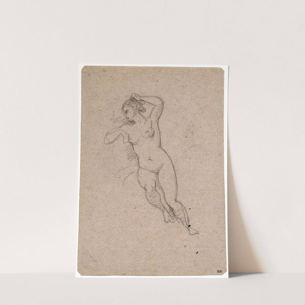 Vrouwelijk naakt (Theseus en de Minotaurus) by David Humbert de Superville