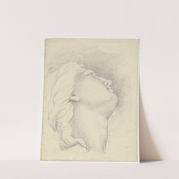 Vrouwenhoofd: achteroverliggend, en profi by David Humbert de Superville