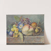 Vruchten- en bloemstilleven (1824 - 1900) by Albertus Steenbergen