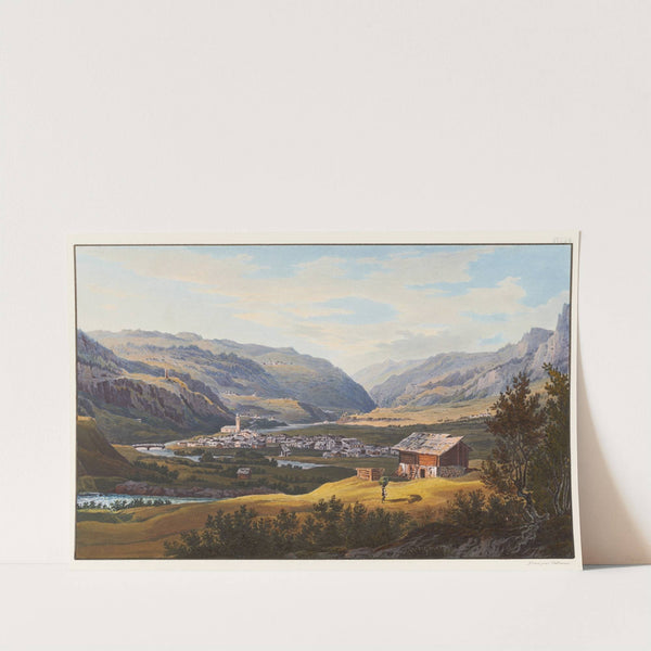 Vue d’Andéer en venant de Splugen prise à gauche de Barenbourg by Johann Ludwig Bleuler