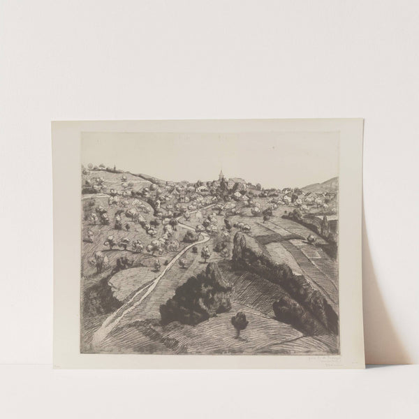 Vue de Belmont, près de Lausanne (1913) by Théophile Alexandre Steinlen