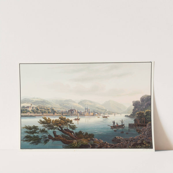 Vue de Boppart et du chateau de l’Empereur by Johann Ludwig Bleuler