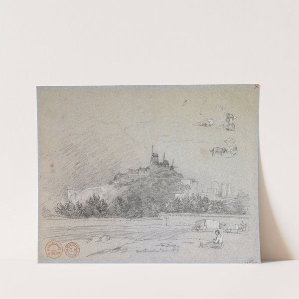 Vue de la butte Montmartre by Jacques-Raymond Brascassat