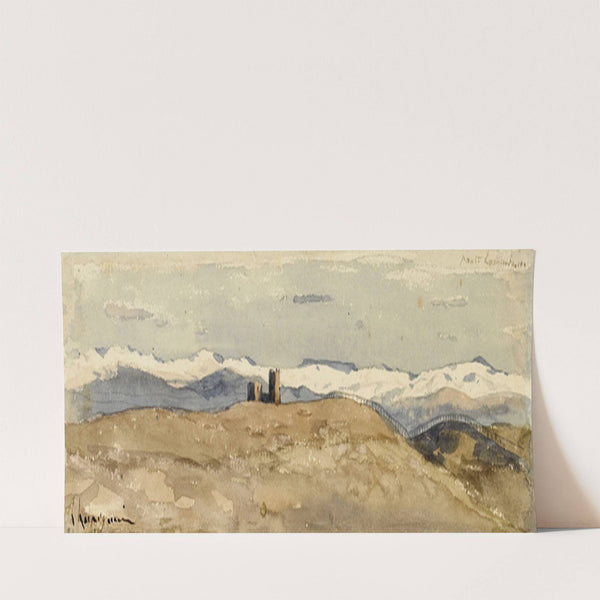 Vue de la campagne romaine (Ponté Lamentino) by Henri-Joseph Harpignies