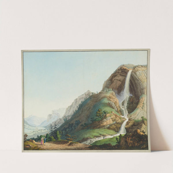 Vue de la Cascade de l’Arpenas by Jean-Antoine Linck