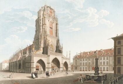 Vue de la Cathédrale de Berne (1915-1945)