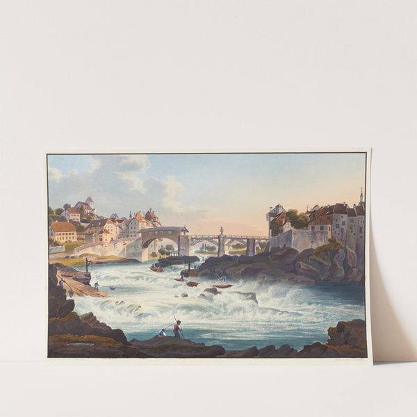 Vue de la chûte de Lauffenburg prise du côté du Canton d’Argovie by Johann Ludwig Bleuler