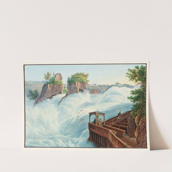 Vue de la chute de Rhin, prise de Fichetz by Johann Ludwig Bleuler