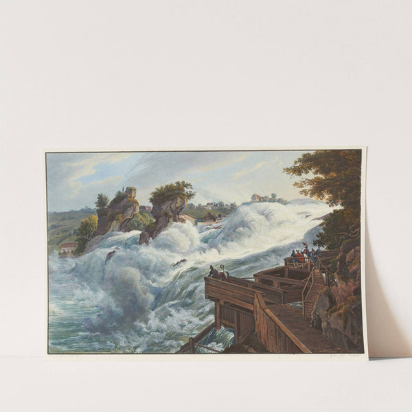 Vue de la chute du Rhin du Fischetz by Johann Ludwig Bleuler