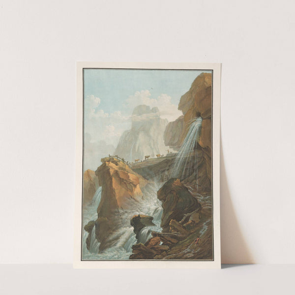 Vue de la Chute du Torrent de Gelten (1915-1945) by Caspar Wolf