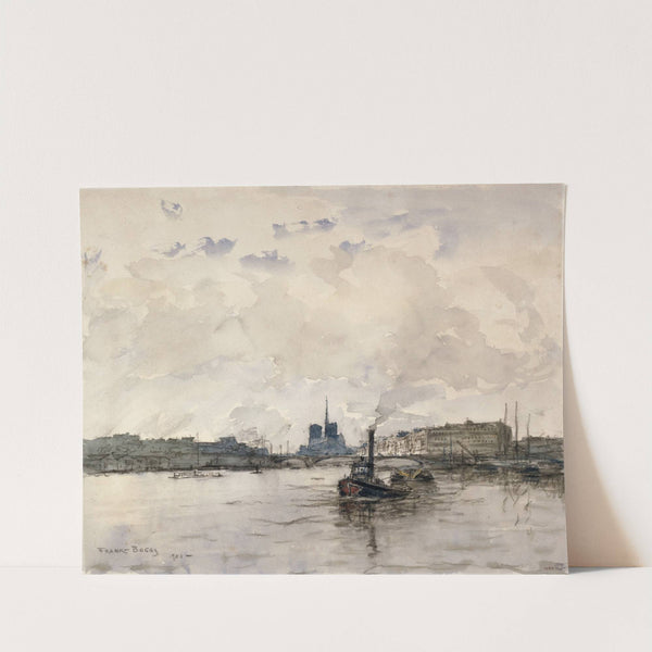 Vue de la Cité, en amont du quai Henri IV by Frank Myers Boggs