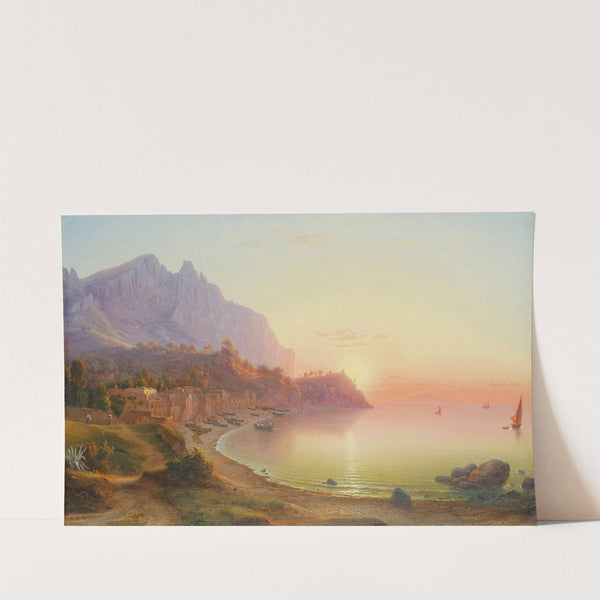 Vue de la Côte italienne, probablement Capri (1843) by Johann-Rudolf Bühlmann