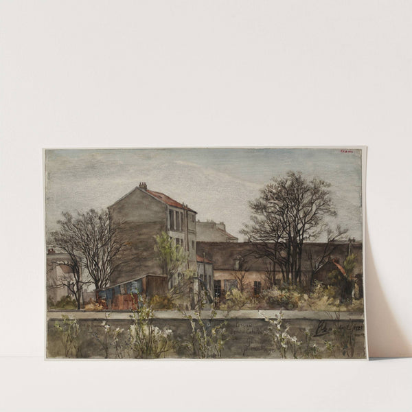 Vue de la pension Benoist Catelin au Grand-Montrouge by Félix Brard