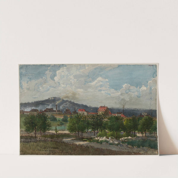 Vue de la porte de Vanves prise de la rue de Bagneux au Grand-Montrouge by Félix Brard