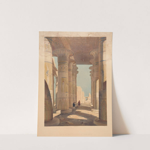 Vue de la salle hypostyle du Rhamesseion (View of the pillared hall of Rhamesseion) (1841) by Hector Horeau