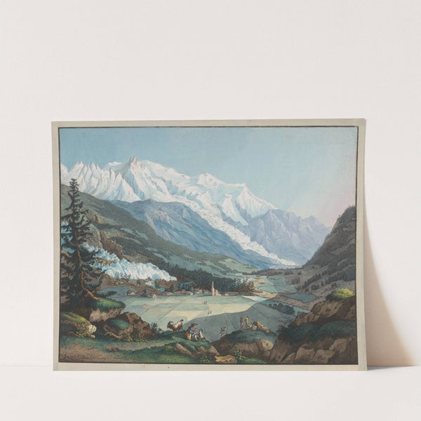 Vue de la Valée de Chamouny pris pres d’Argentière (1915-1945) by Carl Ludwig Hackert