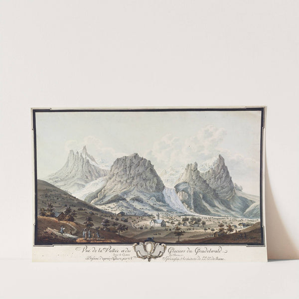 Vuë de la Vallée et des Glaciers du Grindelwald dans le Canton de Berne by Niklaus Sprüngli
