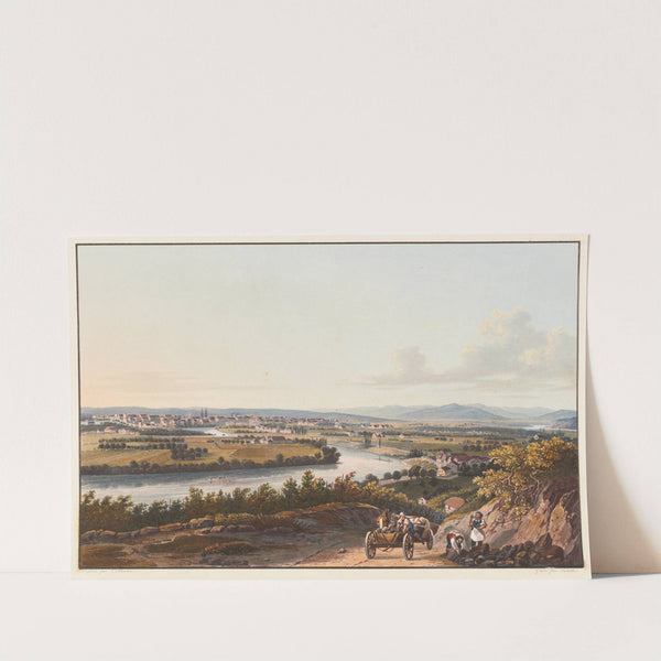 Vue de la ville de Bâle et de ses environs by Johann Ludwig Bleuler