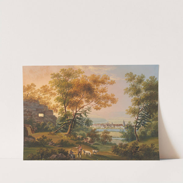 Vue de la ville de Bern by Johann Ludwig Bleuler