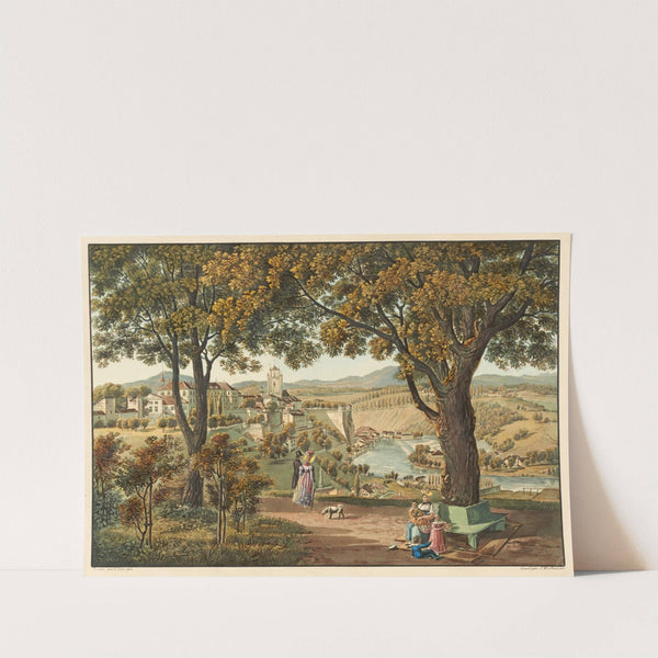 Vue de la ville de Berne prise de la promenade des remparts (1915-1945) by Gabriel Lory the older
