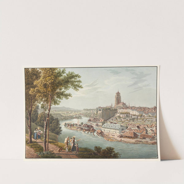 Vue de la ville de Berne prise sur la route de Thoune (1915-1945) by Gabriel Lory the older
