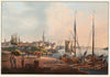 Vue de la ville de Dusseldorf prise de l’Academie
