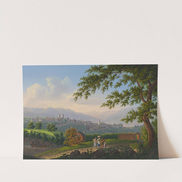 Vûe de la Ville de Lausanne by Johann Heinrich Bleuler the Younger