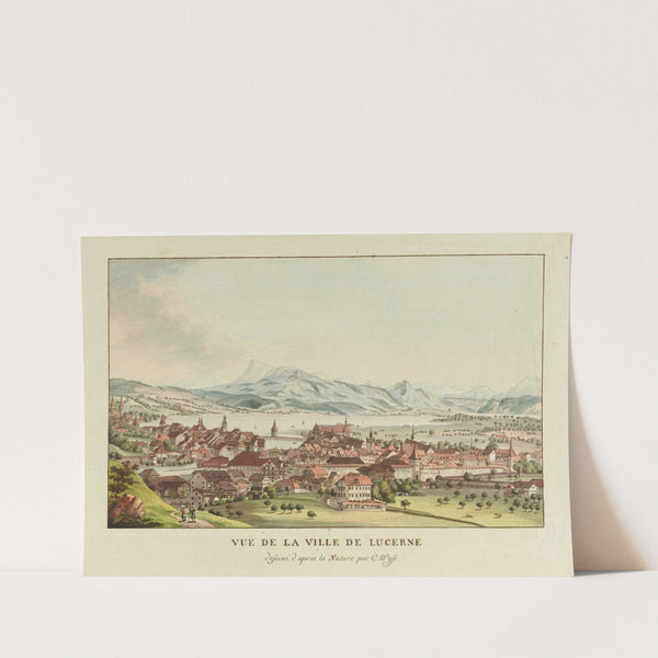 Vue de la Ville de Lucerne (1915-1945) by Caspar Leontius Wyss