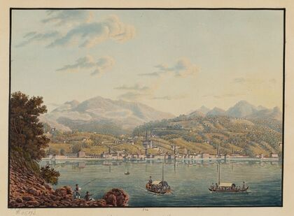 Vue de la ville de Lugano (1915-1945)