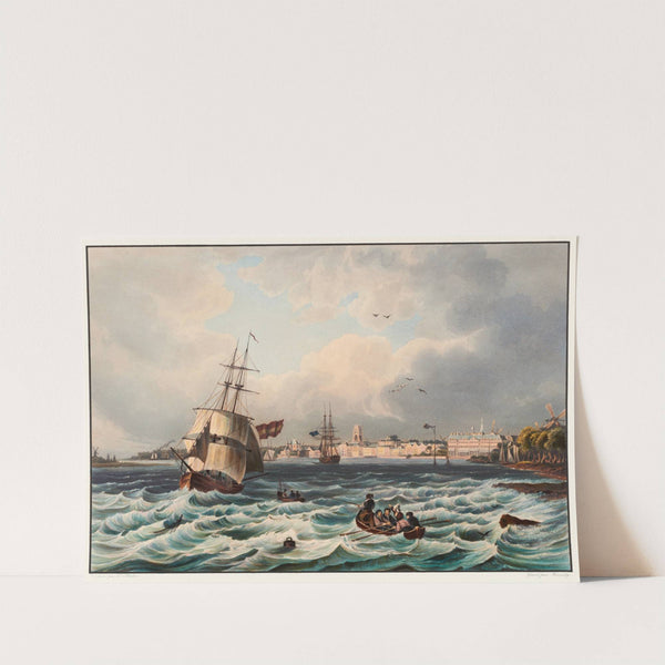 Vue de la ville de Rotterdam by Johann Ludwig Bleuler