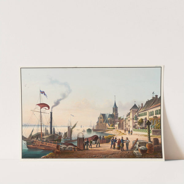 Vue de la ville d’Emerich, Frontière Prussienne by Johann Ludwig Bleuler