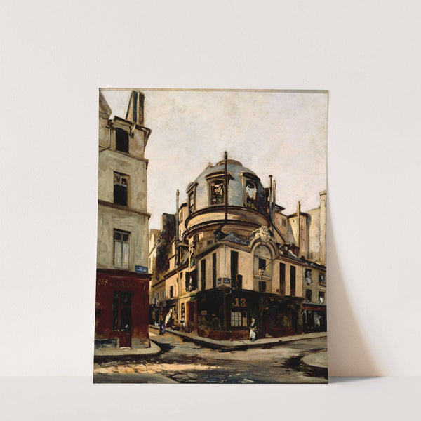 Vue de l'amphithéâtre de l'ancienne faculté de Médecine, à l'angle de la rue de la Bûcherie et de la rue de l'Hôtel Colbert by Emmanuel Lansyer