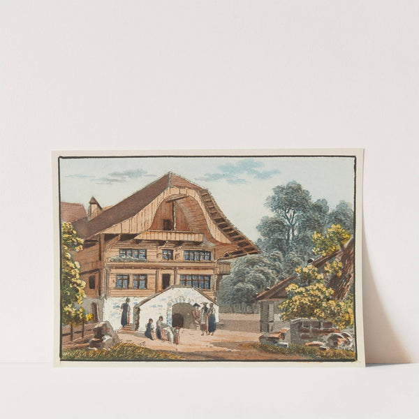 Vue de L’auberge de Matten canton de Berne by Jakob Samuel Weibel