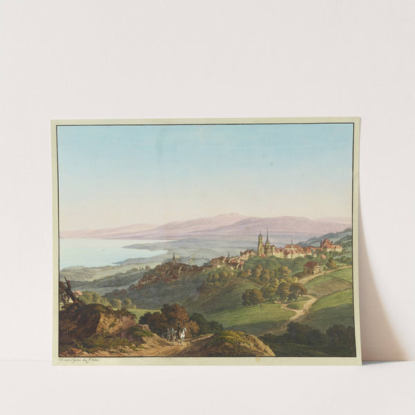 Vue de Lausanne by Jean-Antoine Linck