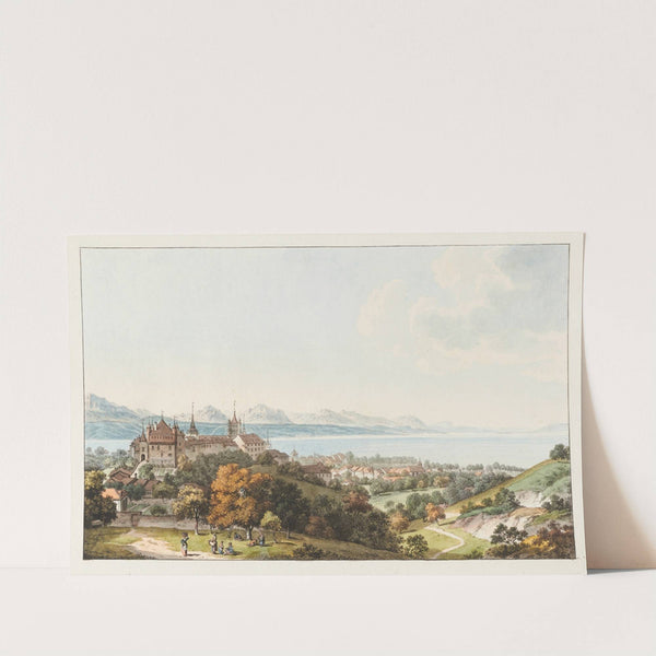 Vue de Lausanne by Johann Ludwig Aberli