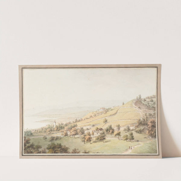 Vue de Lausanne by Johann Ludwig Aberli