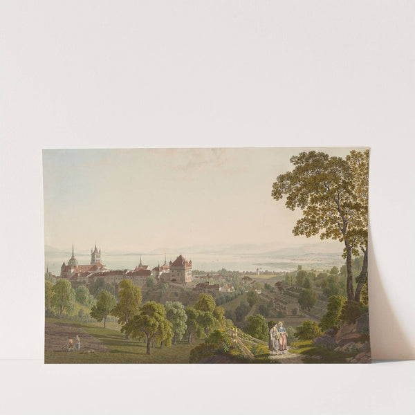 Vue de Lausanne et de l’extrémité occidentale du lac de Genève (1915-1945) by Gabriel Lory the Younger