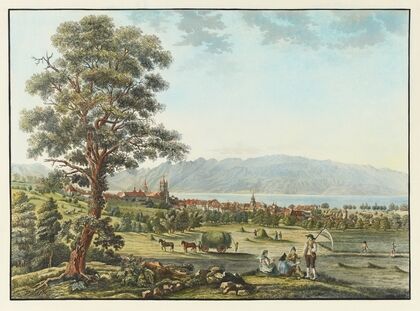 Vue de Lausanne et du Lac Léman (1915-1945)